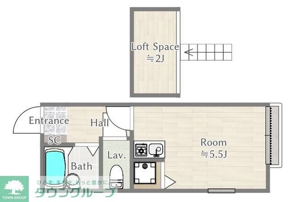 リバーサイドコートの物件間取画像